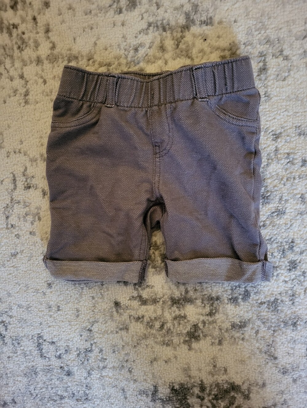 OshKosh B'gosh Toddler Fold-Cuff Shorts in Gray